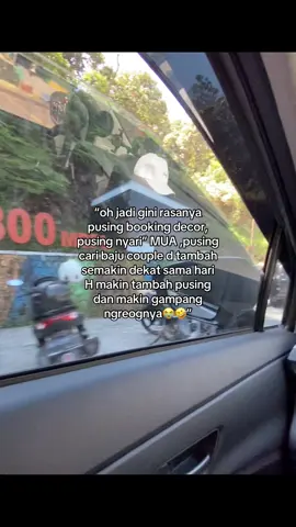 baru lamaran udah PUSING 7keliling😭😭😭 #fyp #engagement #lamaran #pusing #booking 