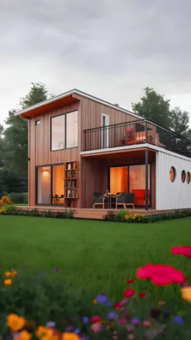 “Nhà container hiện đại, tiết kiệm chi phí,không gian sống tiện nghi#nhacontainer #thietkethongminh 