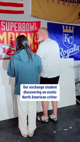 Well this was an unexpected event to discover a hidden critter in the garage. Our exchange student was just asking earlier what this critter looked like. #fyp #afs #critter #exchangestudent #hostfamily #northamerica #exchange #exchangeyear #2025 #spain #spanishstudent #hosting