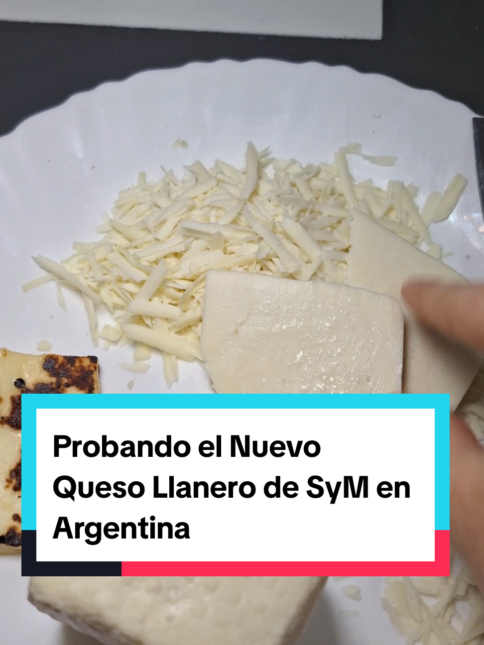 Probando el Nuevo Queso Llanero de SyM 🧀 Es un queso duro pero con el sabor de un semiduro😲 #quesollanero #venezolanosenargentina #comidavenezolana #quesosym #quesofresco 