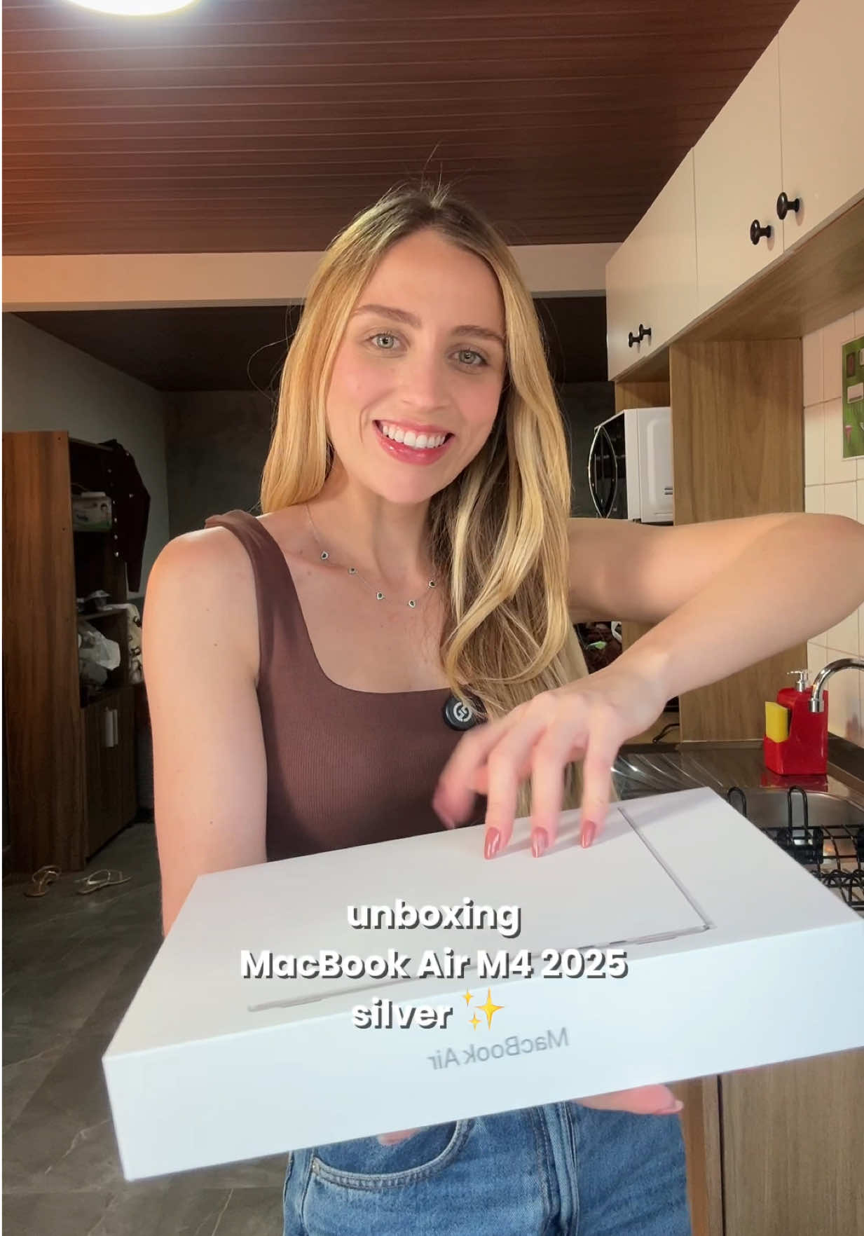 MacBook Air m4 silver 💻✨  #macbook #macbookair 