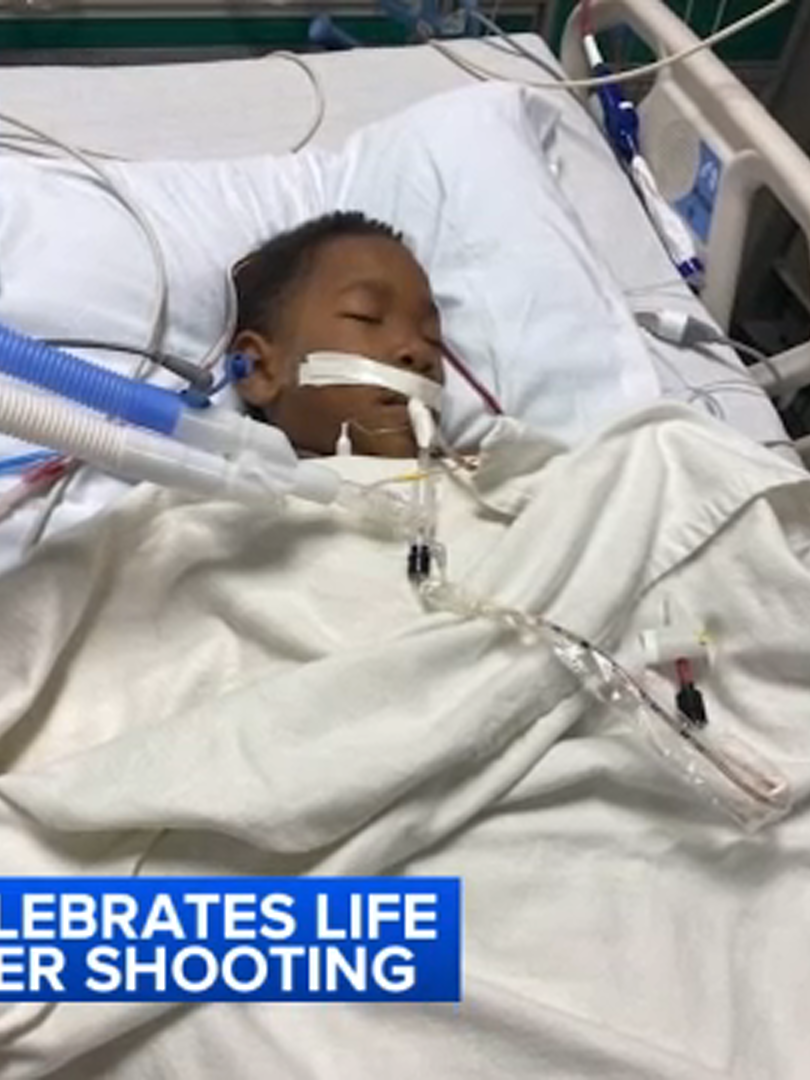 One family threw a surprise party on Tuesday to celebrate one year of having their young boy still with them. Zayden Garrett, 8, nearly lost his life after getting shot twice during a shooting last year. #news #chicago #chicagonews