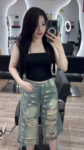 Quần jean lửng #jeans 