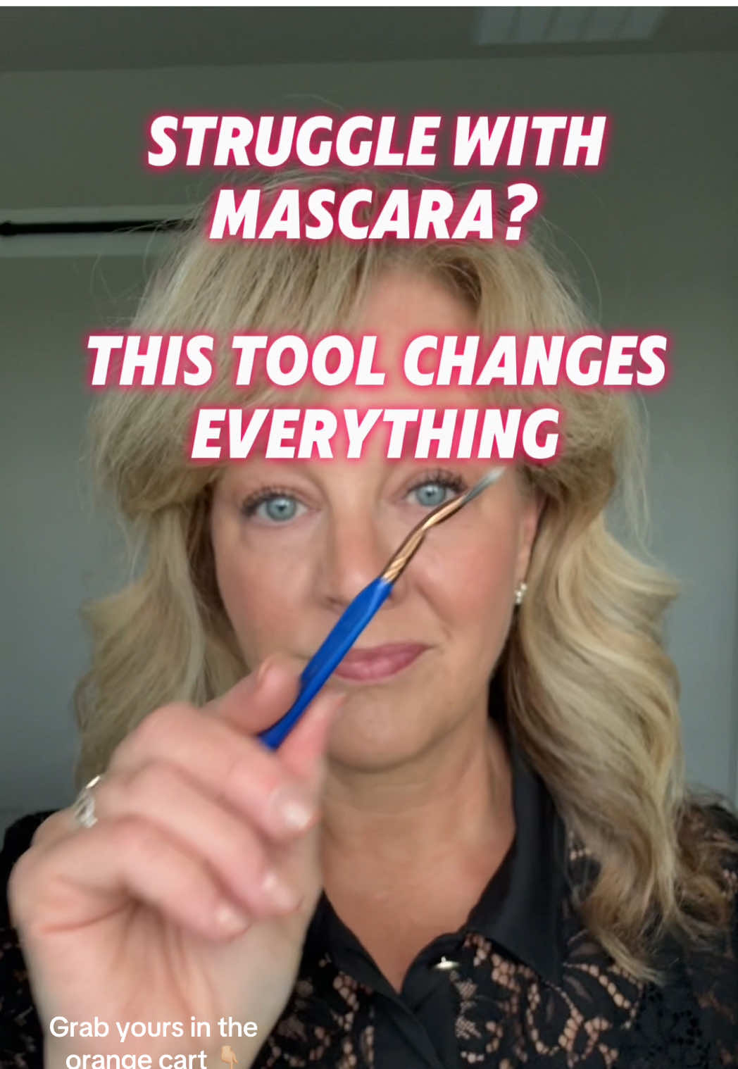If mascara always ends up in your lids or under eyes this little tool changes everything!  It helps you get right up to the lash line and grab those tiny lashes near your nose and lower lash for a clean, defined look.  Linked right in the video ✨ #mascarahacks #lashfan #makeuptipstiktok #beautyover50 #beautyover60 