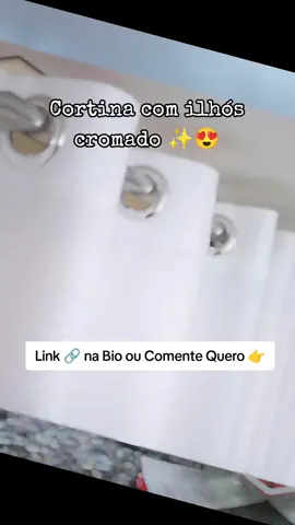 🪟✨ Transforme seu espaço com elegância e praticidade! A Cortina Oxford 3x2,20m com Ilhós Cromado é o toque que faltava pra deixar seu ambiente mais bonito😍 💥 Promoção por tempo limitado! Comente “Quero” ou acesse o link na bio e garanta a sua agora mesmo 🛒 #decoracaodeinteriores #cortinas #cortinaparasala #cortinadequarto #decoracaomoderna 
