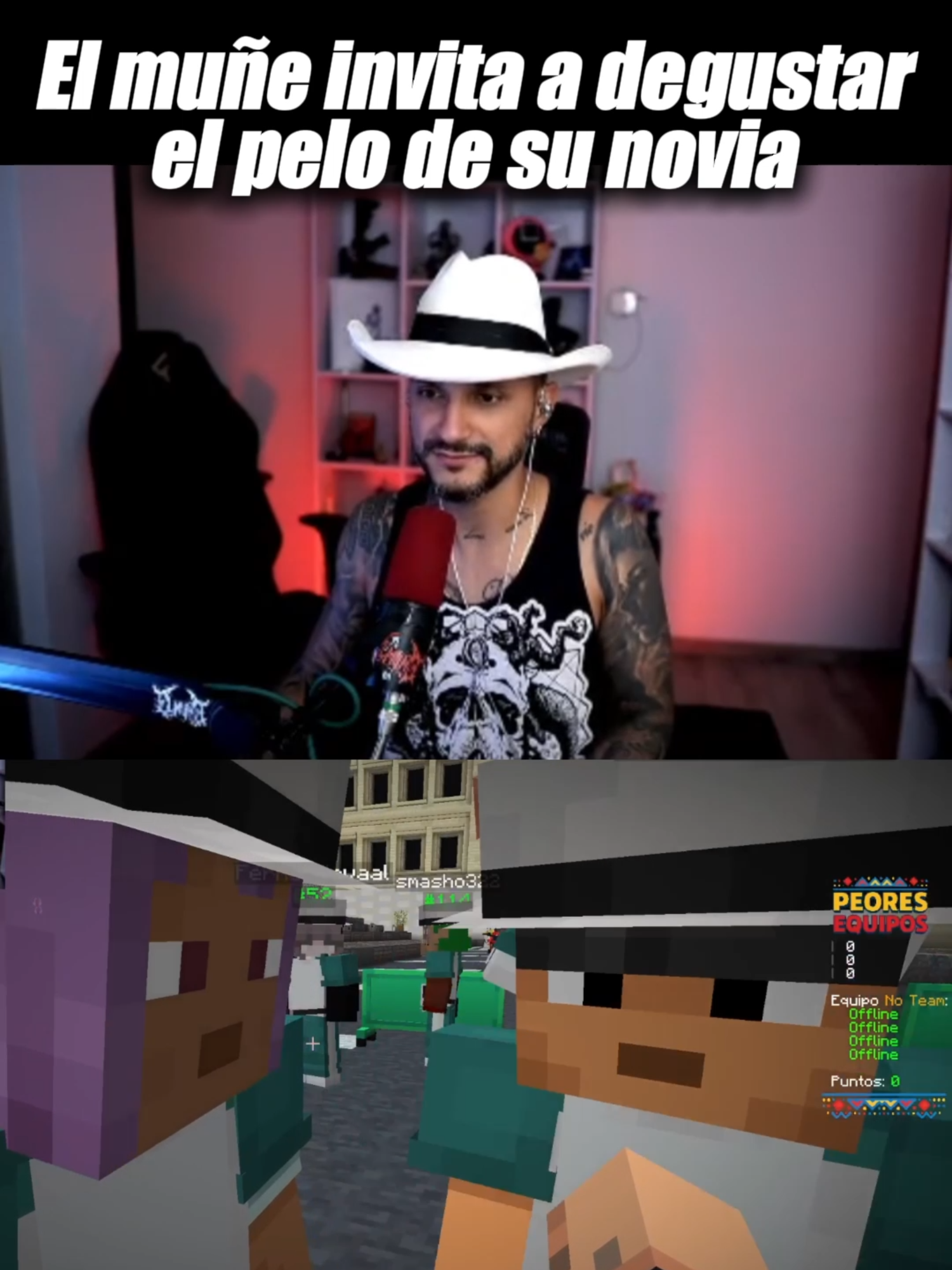 El muñe invita a degustar el pelo de su novia #elmuñe #squidgamescolombia