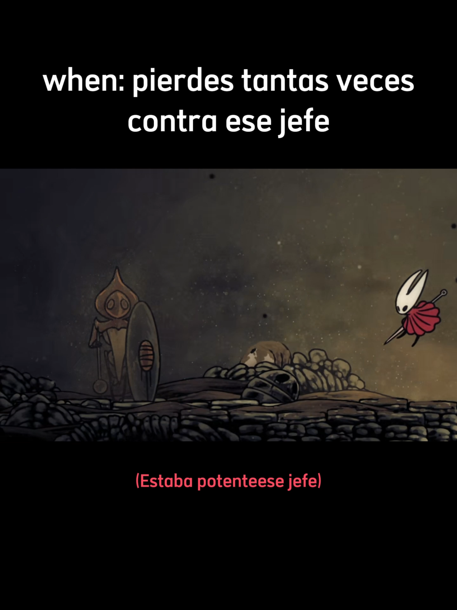 Ya despues de 10 intentos contra cualquier jefe de hollow knight estas cansado de todo 💀💀💀 #Bem_20 #hollowknightsilksong #hollowknightsilksongmeme #hollowknightsilksongclip