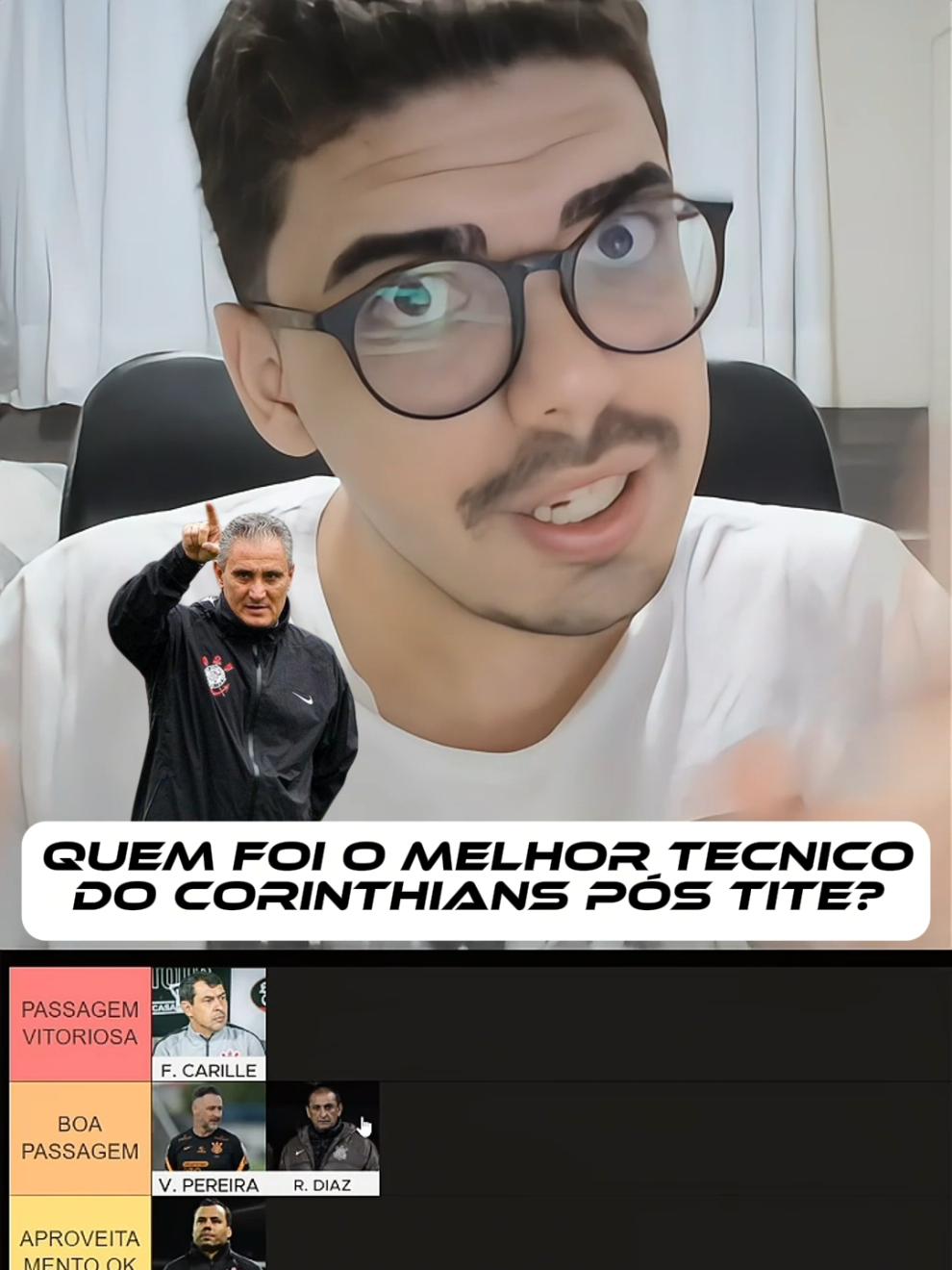 Quem foi o melhor técnico do Corinthians pós Tite? #corinthians #futebol #futebolbrasileiro 