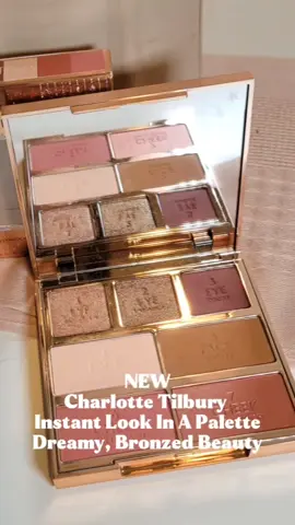 The NEW @Charlotte Tilbury Hollywood Instant Look in a Palette.  shade Dreamy, Bronzed Beauty. #charlottetilbury #fyp #holidaymakeup2025 #makeupover40 #hollywoodinstantlookinapalette 