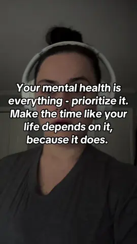 Prioritize you, no one else will do it for you. Do the things that make you feel happy, or else you'll drown in your own misery. #metalhealth #MomsofTikTok #momtok #mentalhealthmatters 