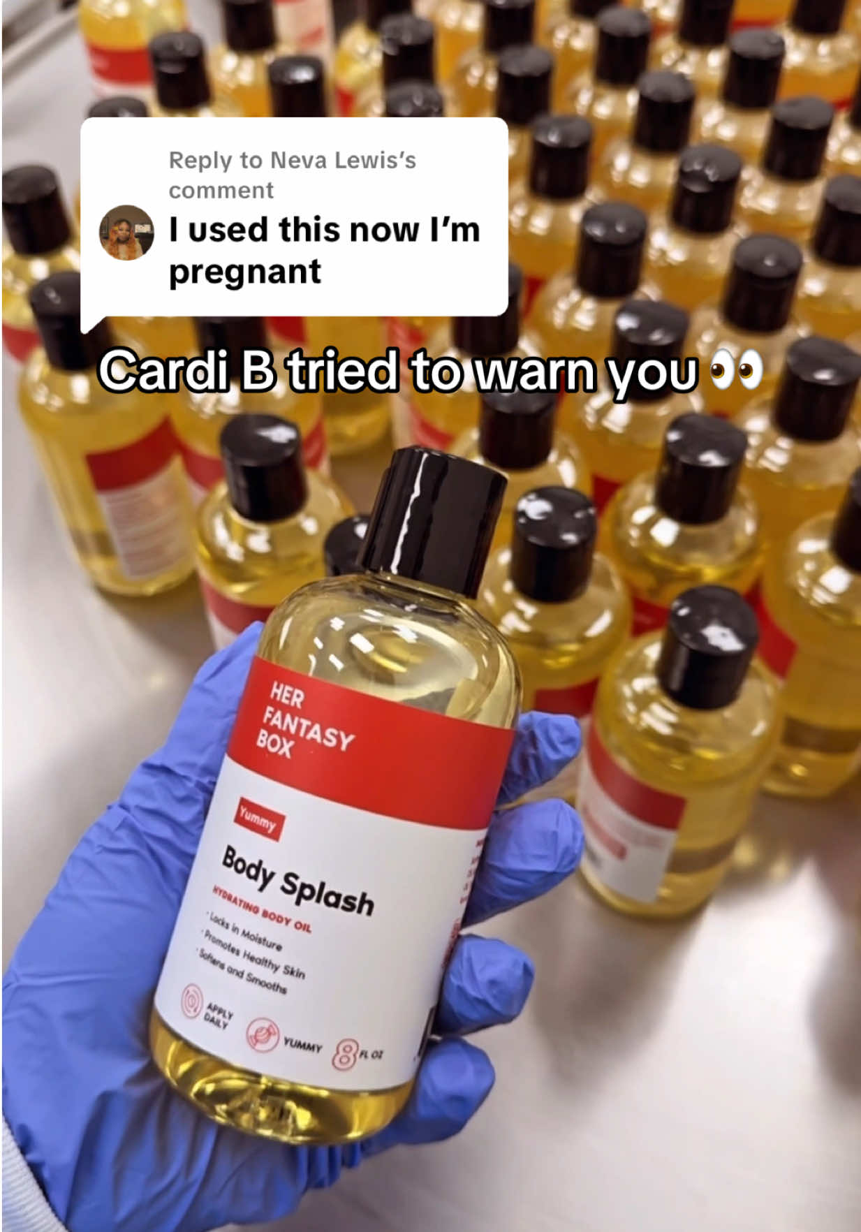Replying to @Neva Lewis the smell is insane 🤤 Body Splash-Yummy #bodyoil #herfantasybox #cardib #tiktokshopblackfriday 