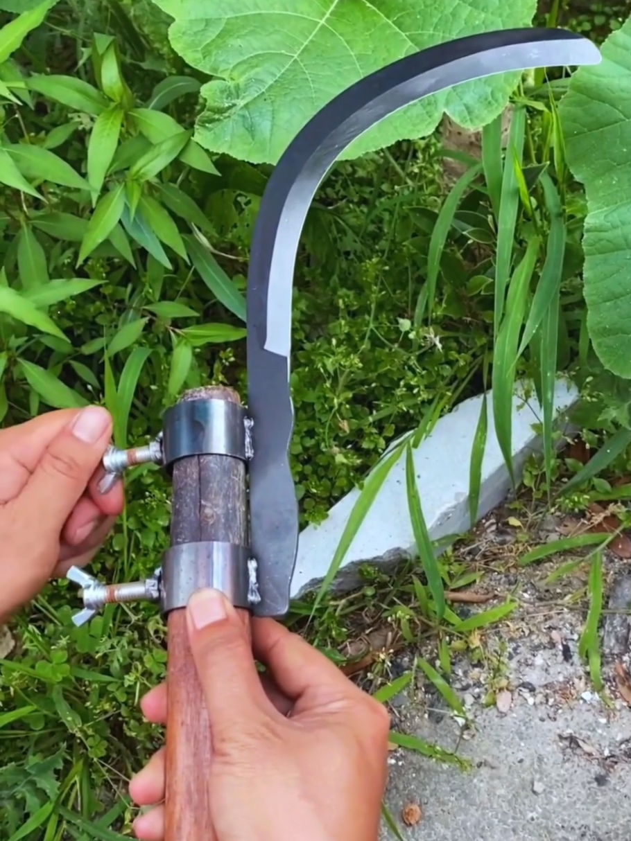 Multi-purpose Curved Garden Tool for Trimming High Branches , Banana Stalks , and Garden Maintenance#High-altitude sickle betel nut # high-altitude pruning sickle # efficient energy utility # sickle # hardware tool #fyp #foryou #tiktok #goodthing 