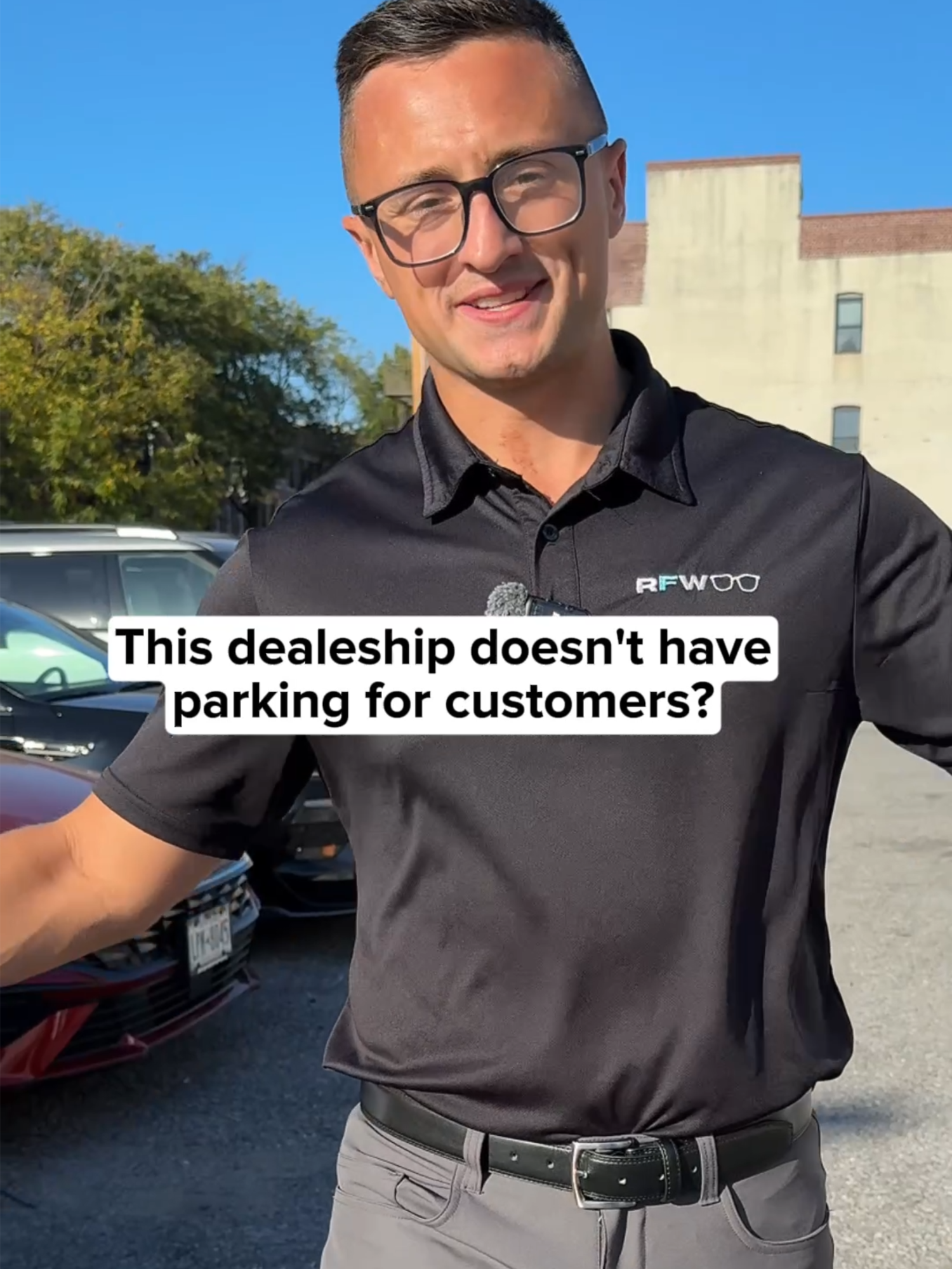 Would you take advantage of the valet or take a walk?#carsales #carsalesman #cardealership