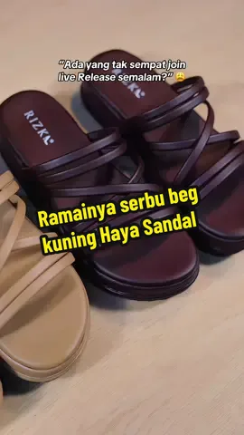 Check out sekarang sebelum melepas! Min risau stock habis awal 😭 #rizkaoriginal #kasutperempuan #sandalwanita #sandal #sandalperempuan 