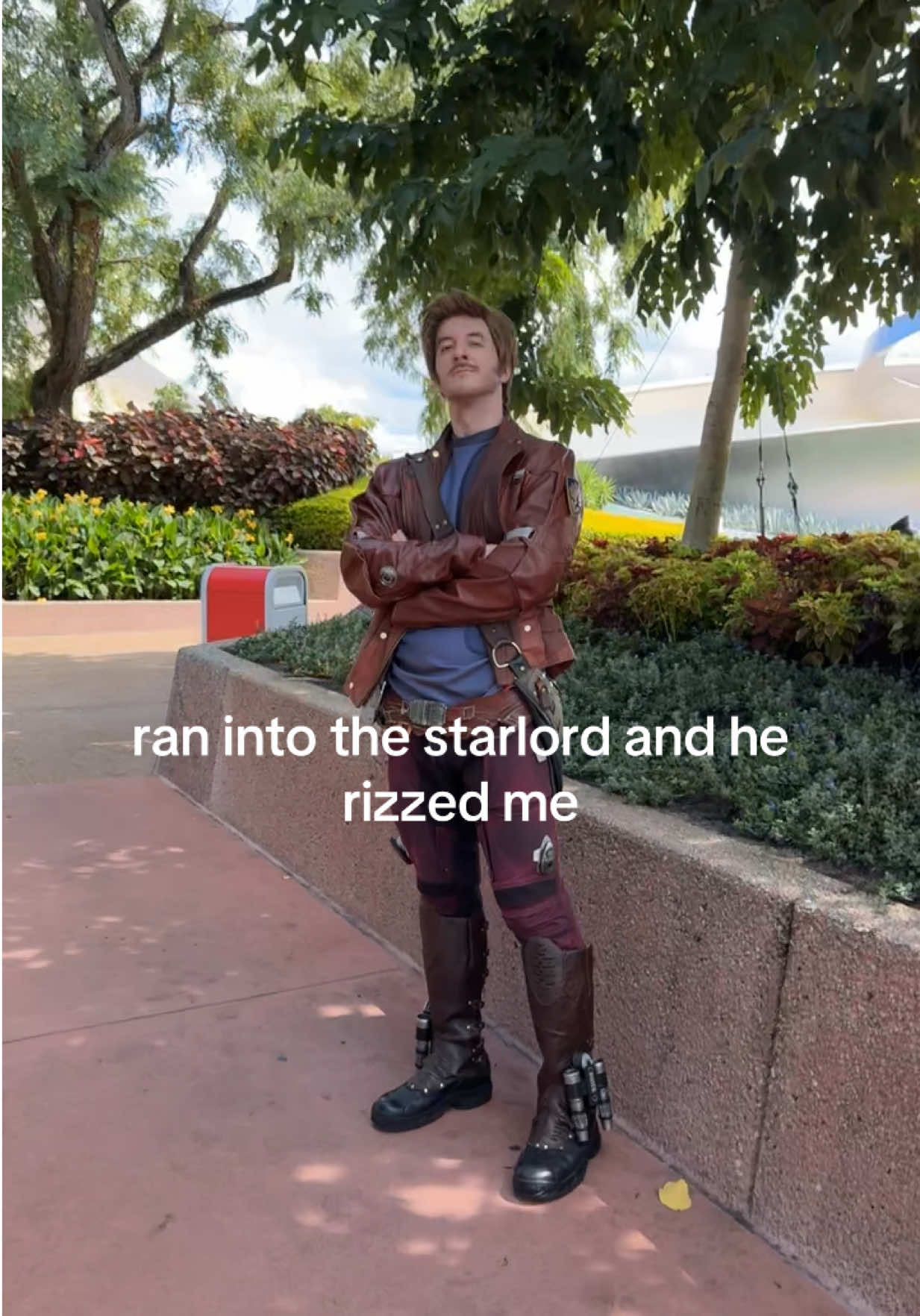 i see u peter quill 🙂‍↕️ #disney #guardiansofthegalaxy #starlord #epcot #disneyworld 