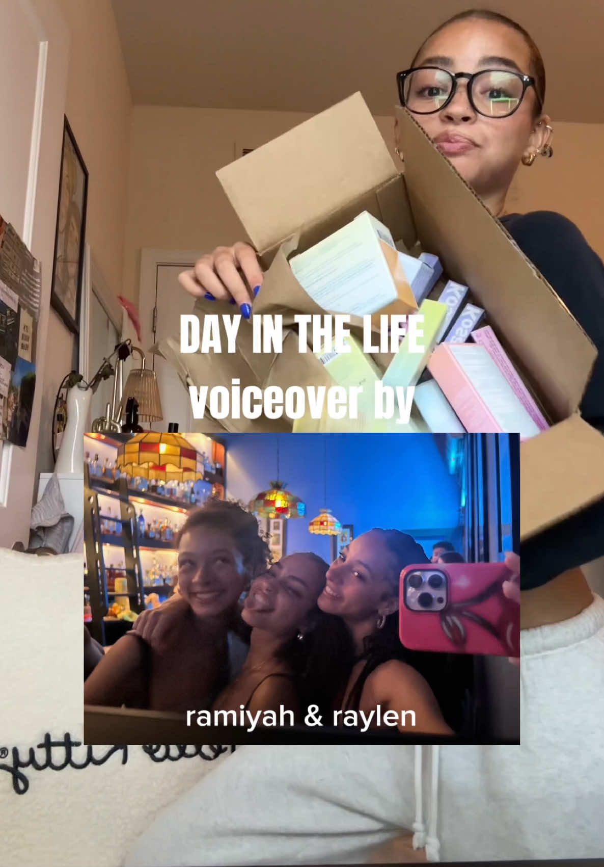 my twin besties doing my voiceover bc I got lazy🫣they ate tho🤗ALSO TY @drinkpoppi @Parke and @Kosas #poppipartner #Vlog #dayinmylife #indianauniversity 