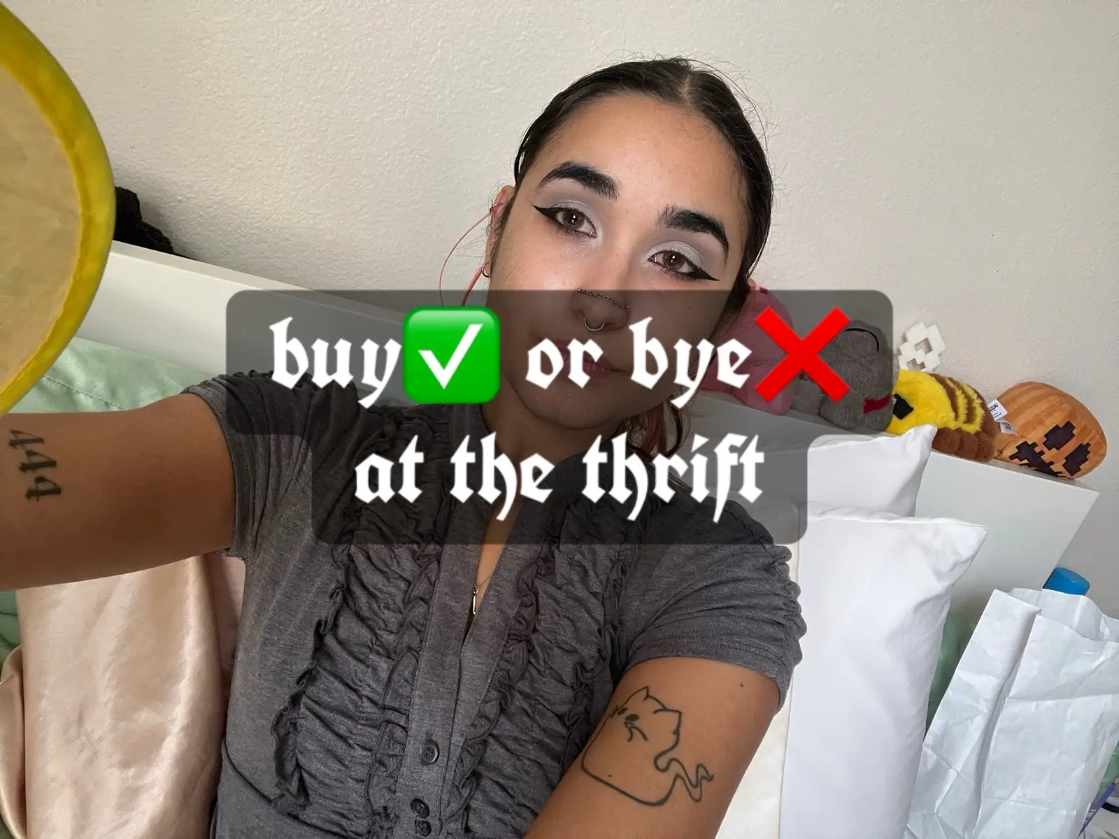 #thrifthaul #buyorbye #thrifting #leopardprint #altfashion 