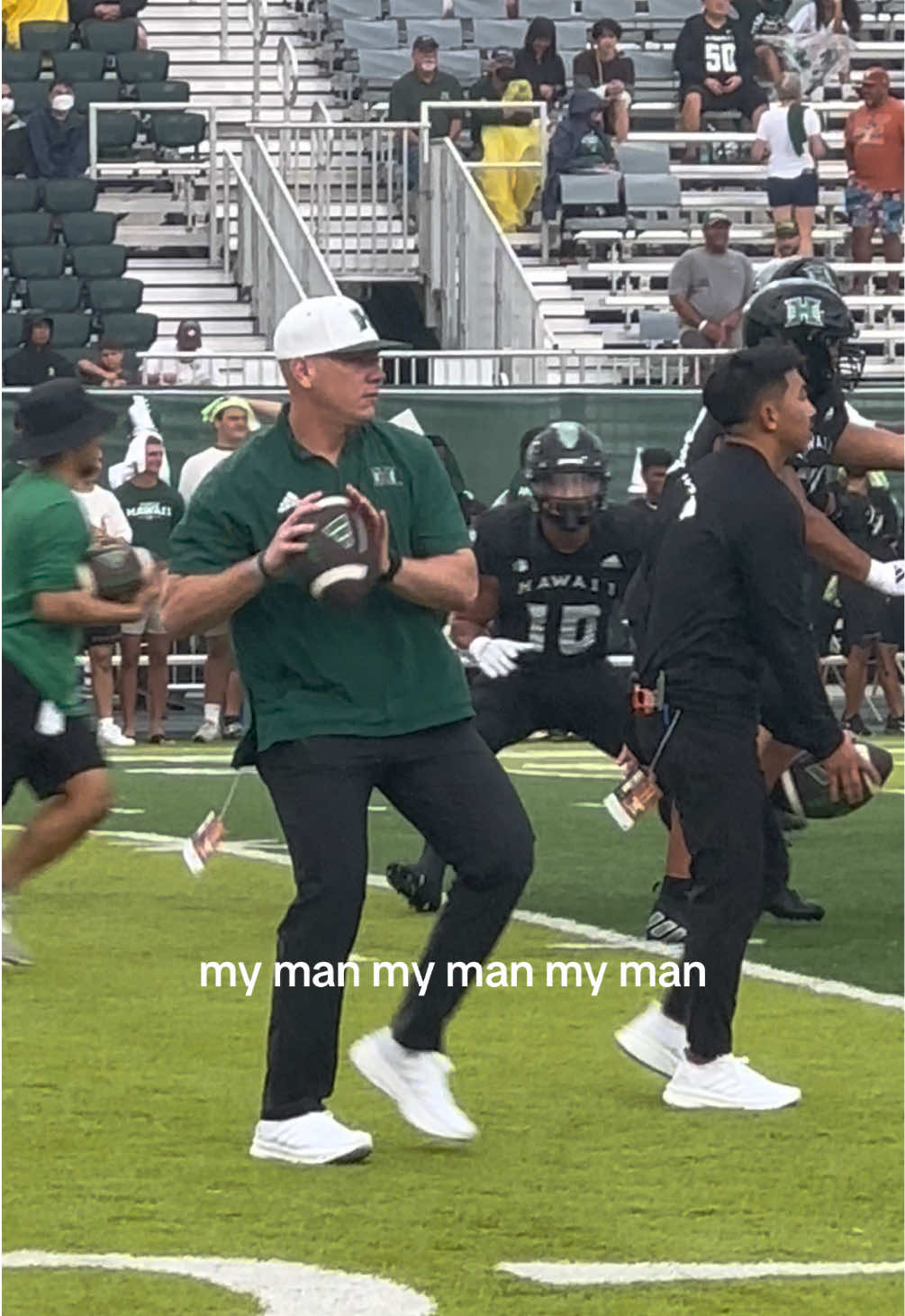 my fave coach #nationalcoachesday #coacheswife #wag #hawaiifootball #footballgf 