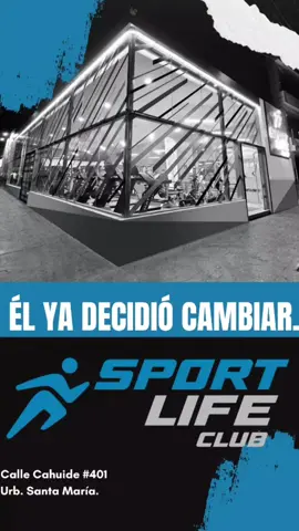 😉 ¡Él ya decidió cambiar con nosotros! 💪🏼  👉Y tú... ¿qué esperas? Ven a Sport Life Club🔥  y comienza tu transformación hoy mismo! 🏋️‍♂️  #SportLifeClub #Cambio #Fitness #motivación 