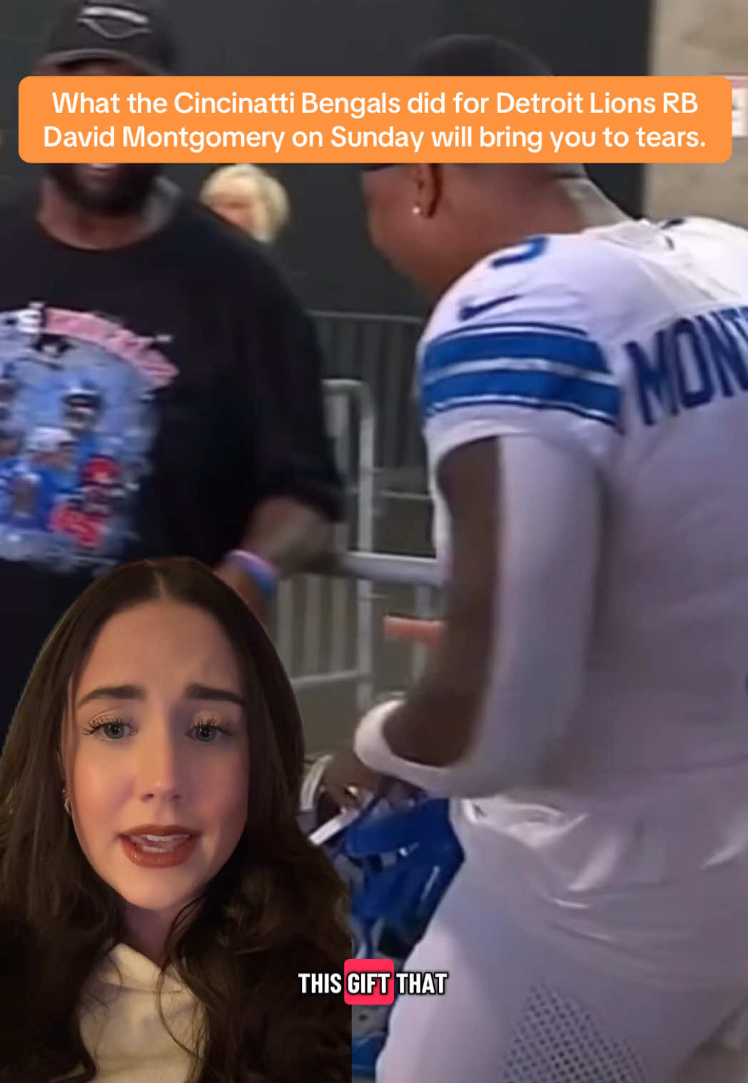 You will not believe what the Cincinatti Bengals did for Detroit Lions running back David Montgomery this past Sunday…. #nfl #football #nflfan #greenscreenvideo #greenscreen 