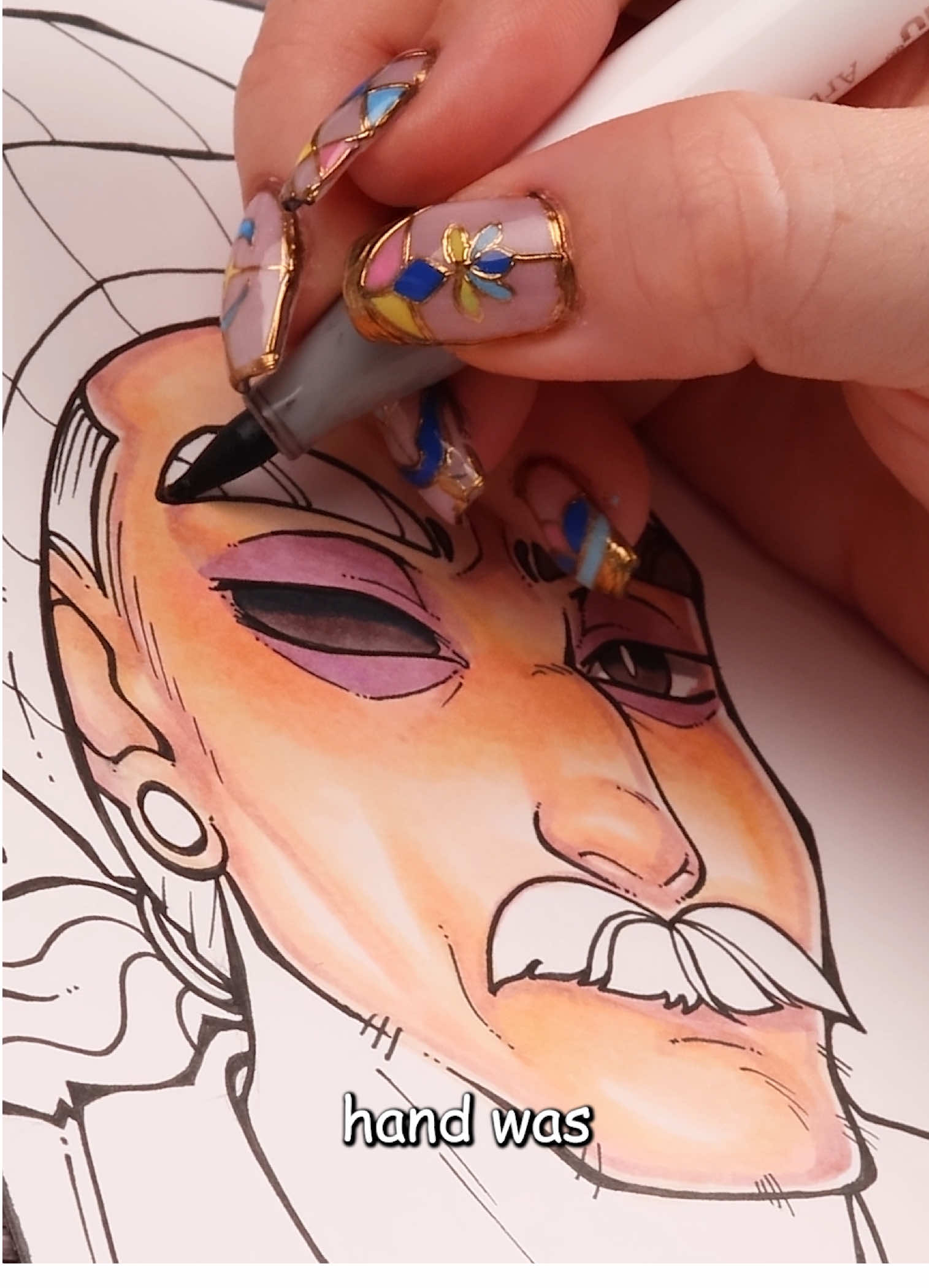 Drawing Sparky from Knights of Guinevere #drawing #markers #knightsofguinevere #sparky 