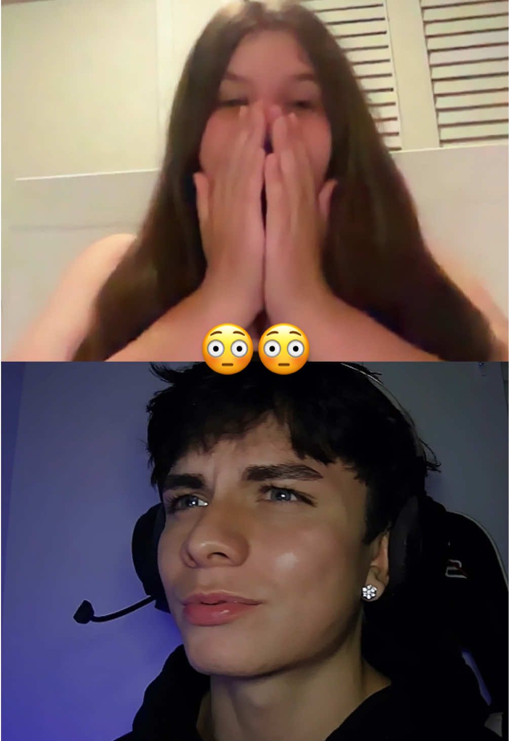 she woke me up with that reaction 😭 #ometv #reactions #fyp #lookism 