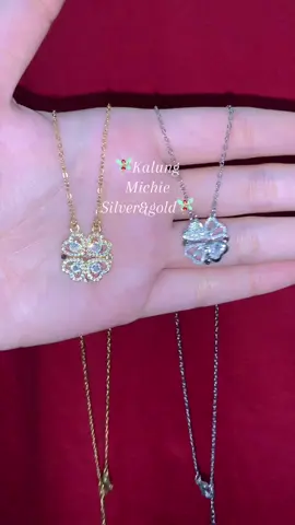 Kalung michie 2 look😍‼️✨#jewellery #kalungtitanium #titanium #bunga #murahbanget 