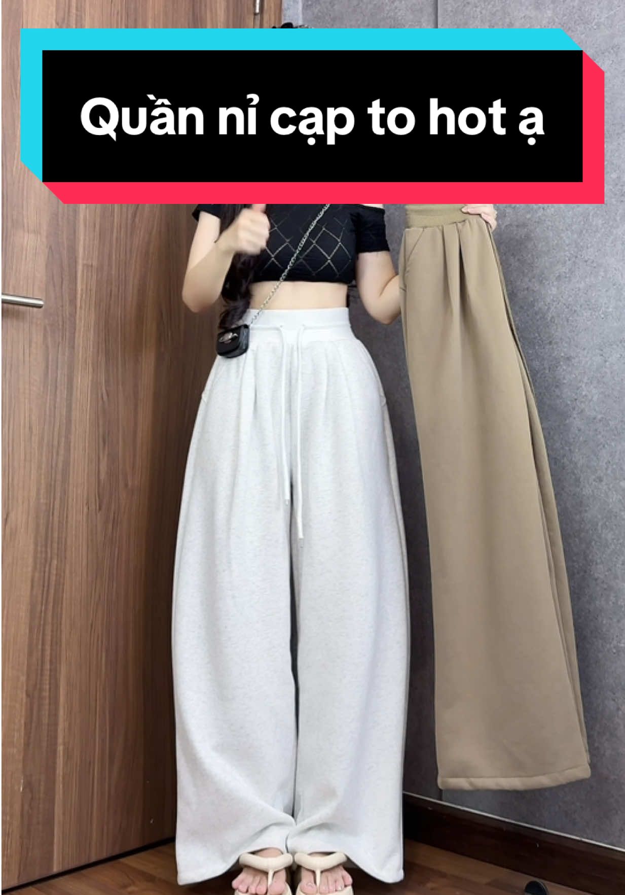 Quần nỉ cạp to hot lắm ạ #phanhriviuuu #reviewquanao #xuhuong #quanxinh #L 