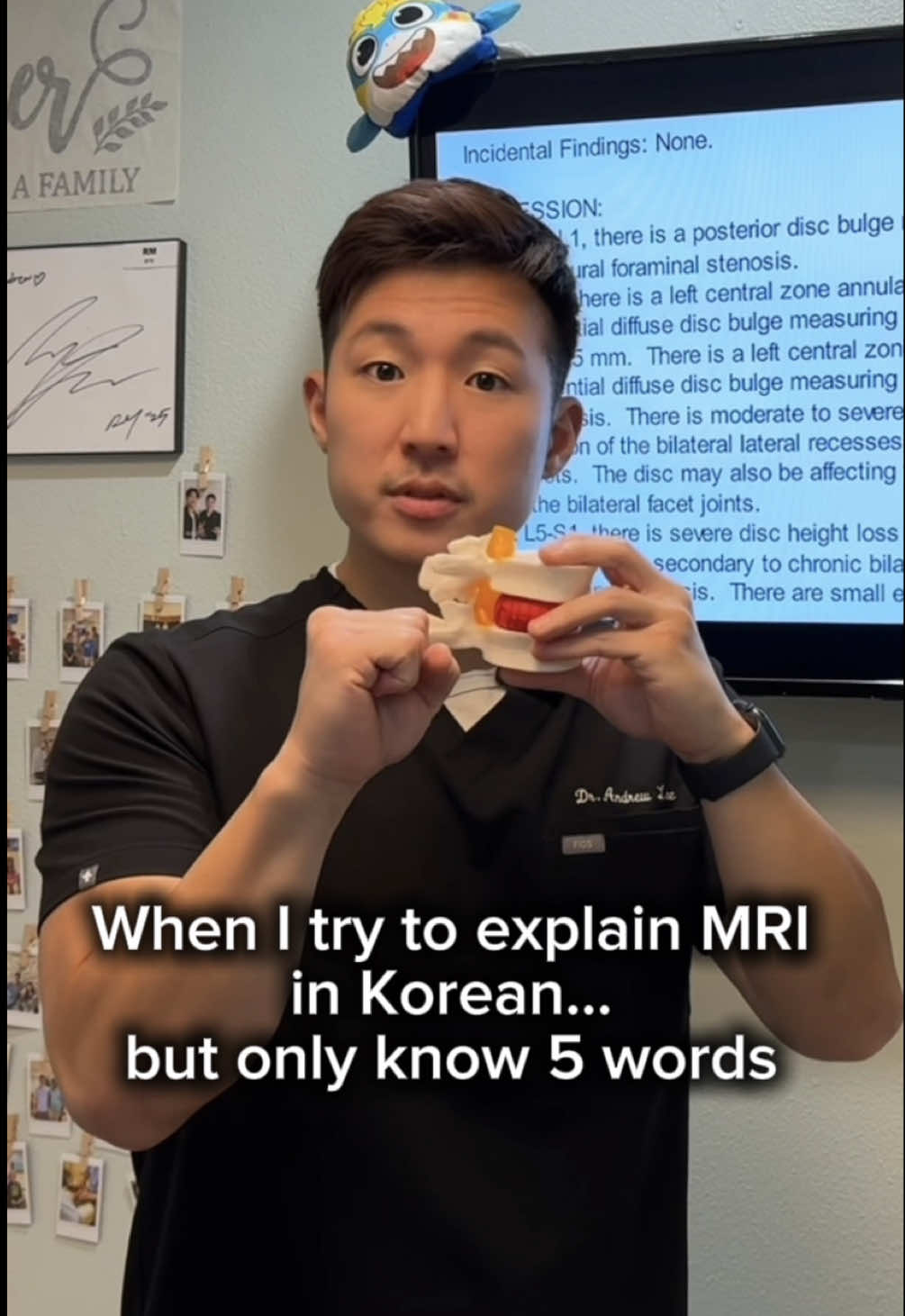 When I try to explain an MRI findings in Korean… and mild to moderate translates to gone and dead 😭😅 bilingual problems
