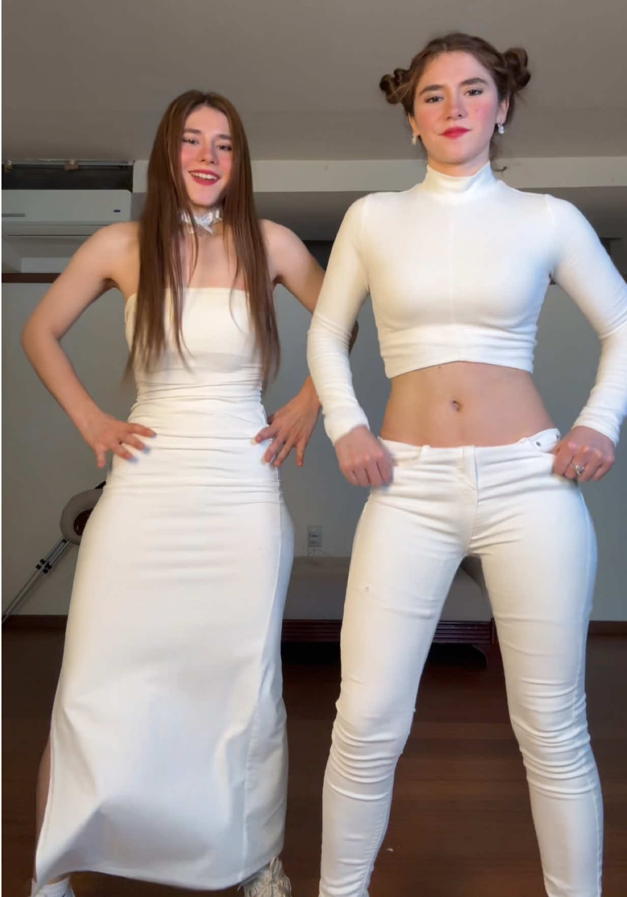 Que la fuerza te acompañe 🤍🌌 #StarWars #ArayFer #dance #trendbrasil #twins 