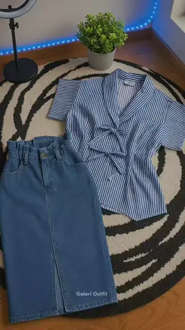 Perpaduan Outfit yang pas, sesuaikan dengan ukuranmu ya kak , untuk tanyakan BB bisa tinggalkan komen #promomakan1010 #fyp #vest #rokspanjeans #logaritmatiktok 