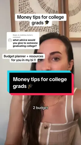 Replying to @mahima.maria money tips for recent college grads  #PersonalFinance #financialfreedom #moneytipsforyoungadults 