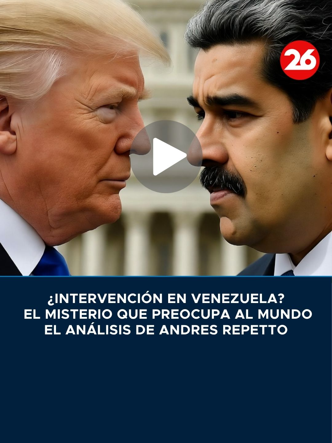 🚨 EEUU | ¿Intervención en Venezuela? El misterio que preocupa al mundo 🇻🇪  🇺🇸 El gobierno de Donald Trump considera que tiene los argumentos legales necesarios para justificar sus ataques letales en el Caribe, y los especialistas en Washington debaten sobre si ese podría ser el preludio de una acción más importante contra Venezuela. 🎙️ El análisis de Andres Repetto #canal26 #venezuela #marcaribe #EEUU #Trump
