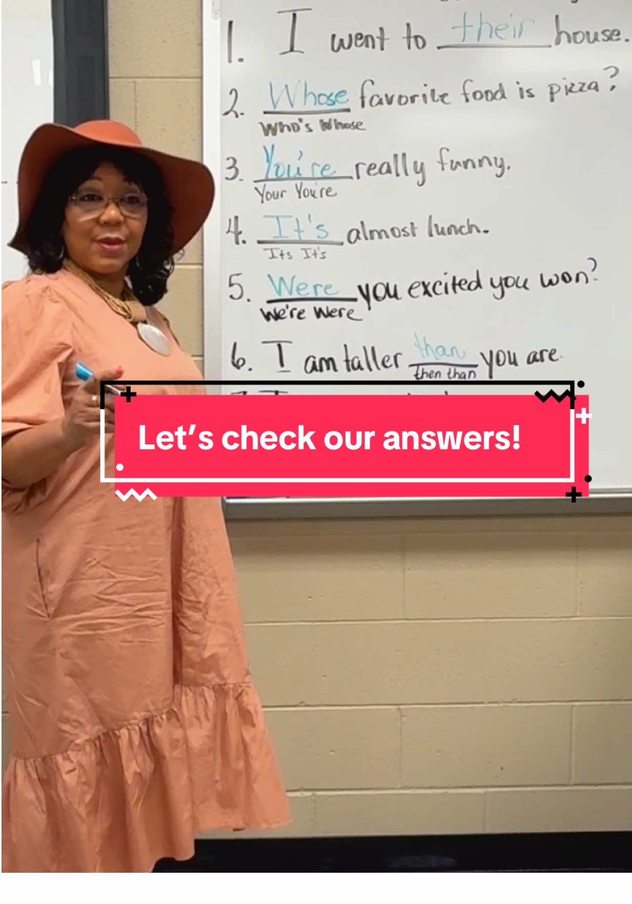 Can you pass this quick grammar quiz? In this lesson, my 7th grade English students and I correct sentences using commonly confused words—their/there/they’re, whose/who’s, you’re/your, its/it’s, we’re/were, than/then, and to/too/two. It’s all about knowing which word fits the sentence! Grammar made simple, fun, and unforgettable!  #GrammarQuiz #GrammarLesson #LearnEnglish #affectvseffect #confusingwords 