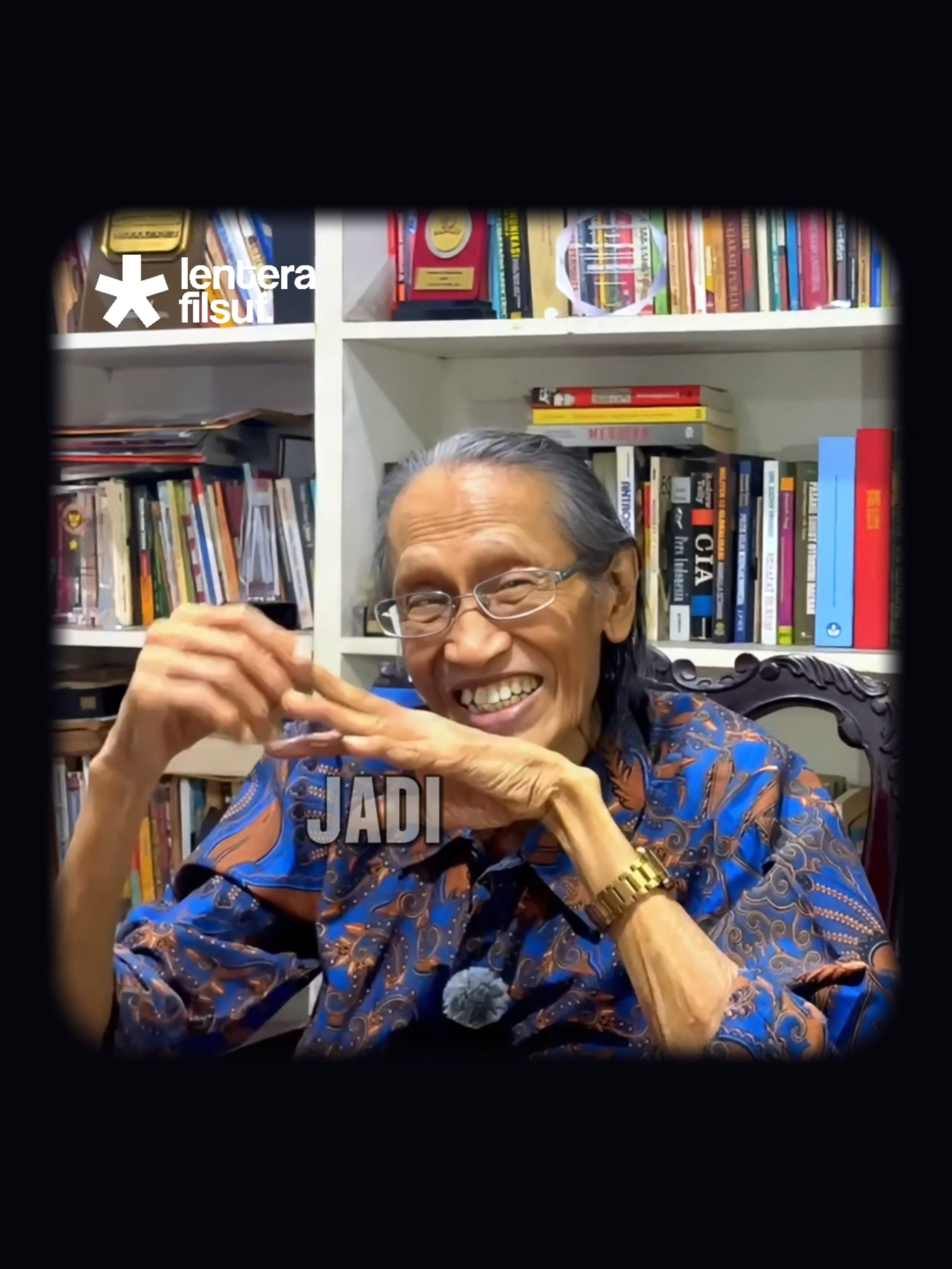 Ada dua kemungkinan orang membaca buku! #lenterafilsuf #Baca #anhargonggong