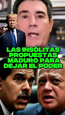 LAS INSÓLITAS PROPUESTAS  MADURO PARA DEJAR EL PODER  #maduro #venezuela🇻🇪 #donaldtrump #estadosunidos🇺🇸 