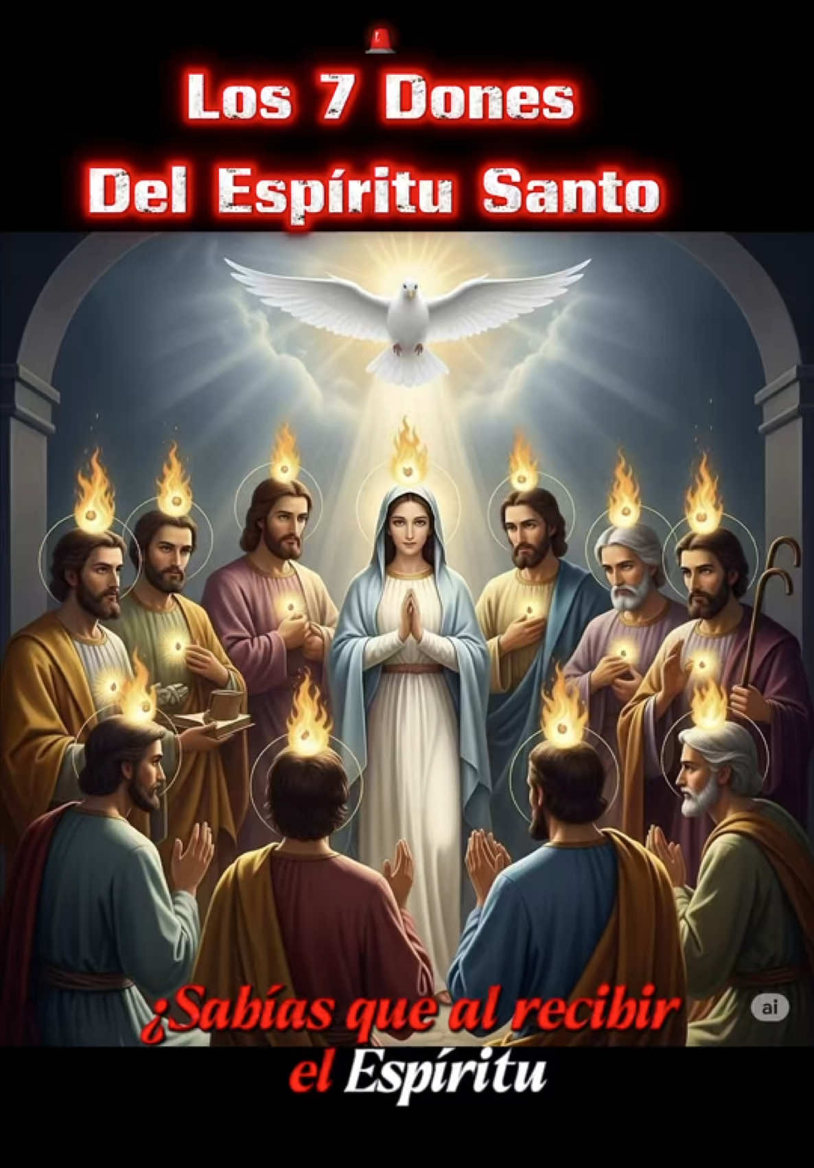 Los 7 Dones del Espíritu Santo; Sabiduría, Entendimiento, Consejo, Fortaleza, Ciencia, Piedad y Temor de Dios 🙏♥️ #EspirituSanto #SieteDones #FeCatolica #Evangelizacion #FeDelCatolico Cuando somos bautizados y confirmados, el Espíritu Santo habita en nosotros. Amén 🙏 