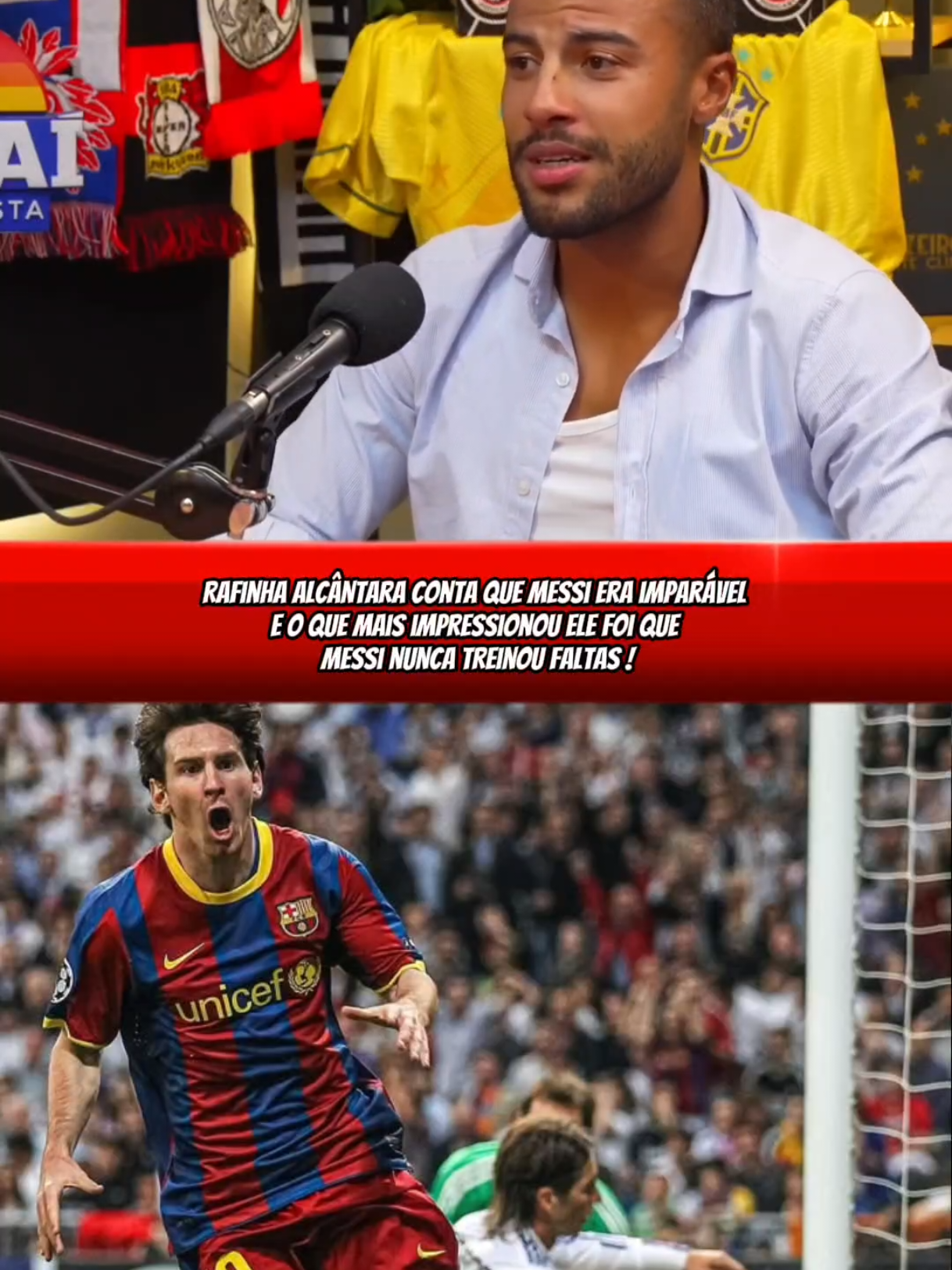 Rafinha Alcântara fala o quanto impressionante é Lionel Messi! #messi #lionelmessi #futebol #barcelona #goat🐐 
