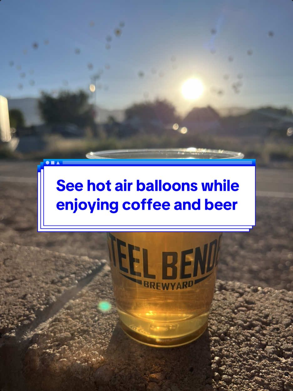 This is a great way to experience balloons while enjoying coffee abs locally-made beer in Albuquerque. ✨