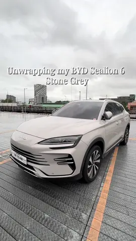 Grey never looked this good. 🩶 #BYDSealion6 #StoneGrey #EVStyle  #CarTokPH  #CarUnwrap