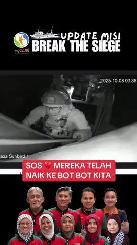 SOS FREEDOM FLOTILLA 💔💔 KAPAL TELAK DINAIKI. TENGOK MEREKA TAKUT DENGAN CAMERA