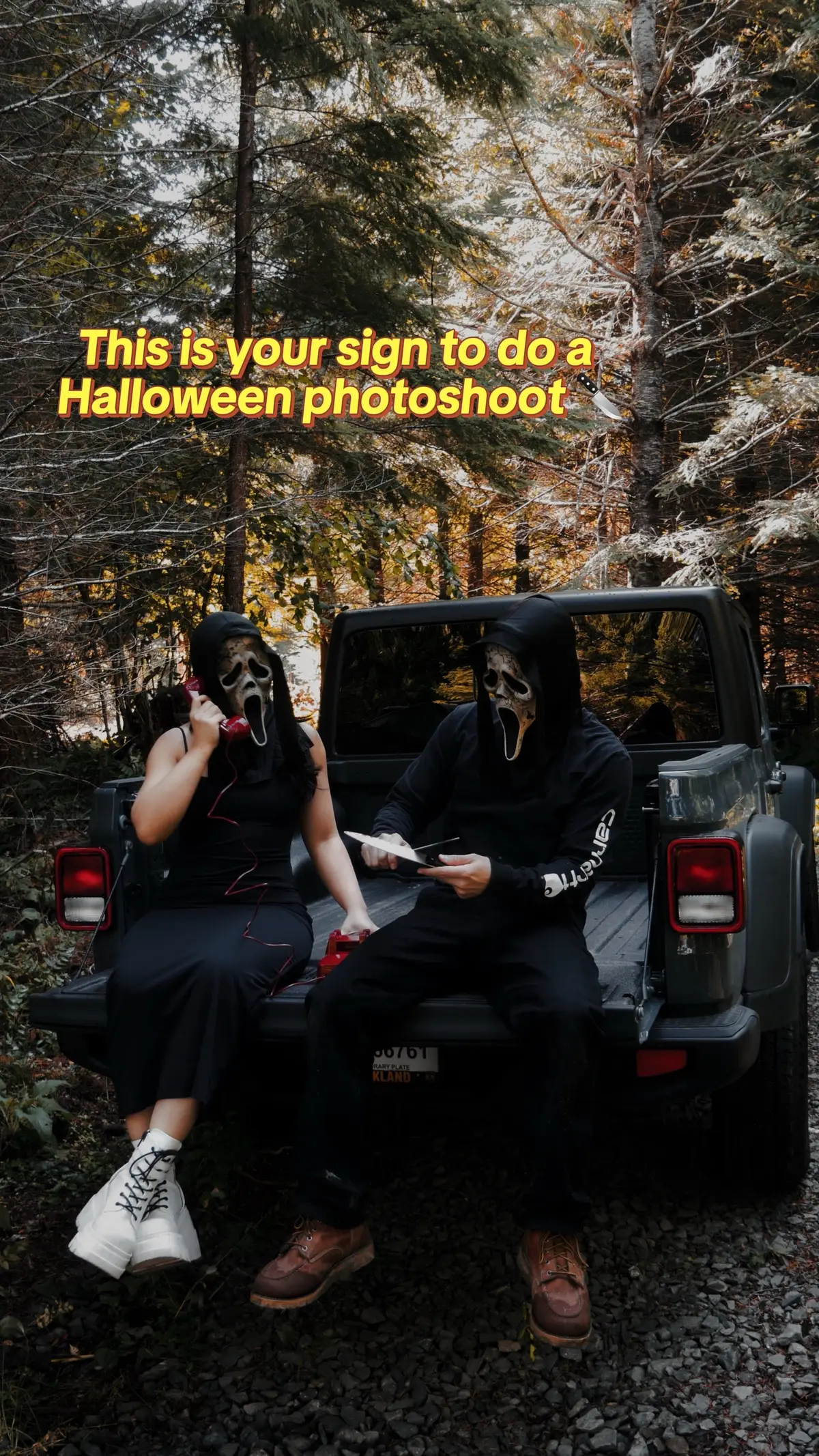 It’s that time of the year again and let the haunting begin!! 🎃 #halloween2025#halloweenphotoshoot #halloweencostume #spookyseason #halloweencouplescostumes 