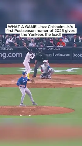 Part1. WHAT A GAME! Jazz Chisholm Jr.'s first Postseason homer of 2025 gives the Yankees the lead!#JazzChisholmJr #Yankees #Postseason2025 #MLBPlayoffs #HomeRun   