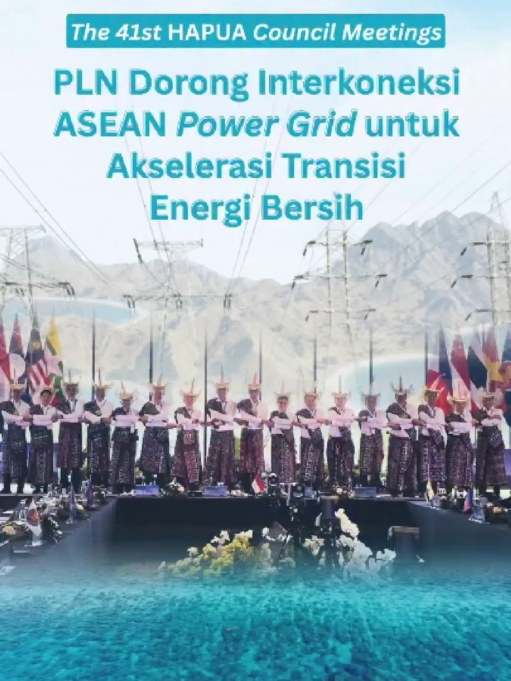 PLN menjadi tuan rumah sekaligus memimpin The 41st HAPUA Council Meeting and Its Associated Meetings yang berlangsung di Labuan Bajo, Nusa Tenggara Timur, pada 29 September hingga 3 Oktober 2025. Dalam agenda tersebut, PLN menegaskan komitmennya dalam mendorong terwujudnya ASEAN Power Grid sebagai upaya memperkuat ketahanan energi sekaligus mempercepat tercapainya Net Zero Emissions 2060. #HAPUACouncilMeeting #NetZeroEmissions #PLNUntukSemua #PLNUntukIndonesia