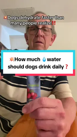 💥Dogs need to drink 💧1 ounce per pound of body weight per day‼️ 👉Pupsip delivers real-food, hydration with electrolytes, antioxidants, vitamins and minerals, and flavor dogs crave👏 . . ##doginfluencer##doghealthtips##doghydration##tiktokfalldealsforyou##dogwater @@drinkPupSip