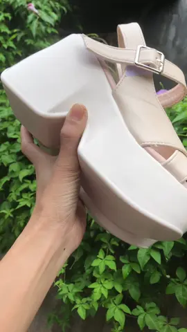 Sandan xuồng 10cm#màu kem trẻ đẹp #dễ mang#depxuongnu #xangdanxuong #giaygiaxuong 