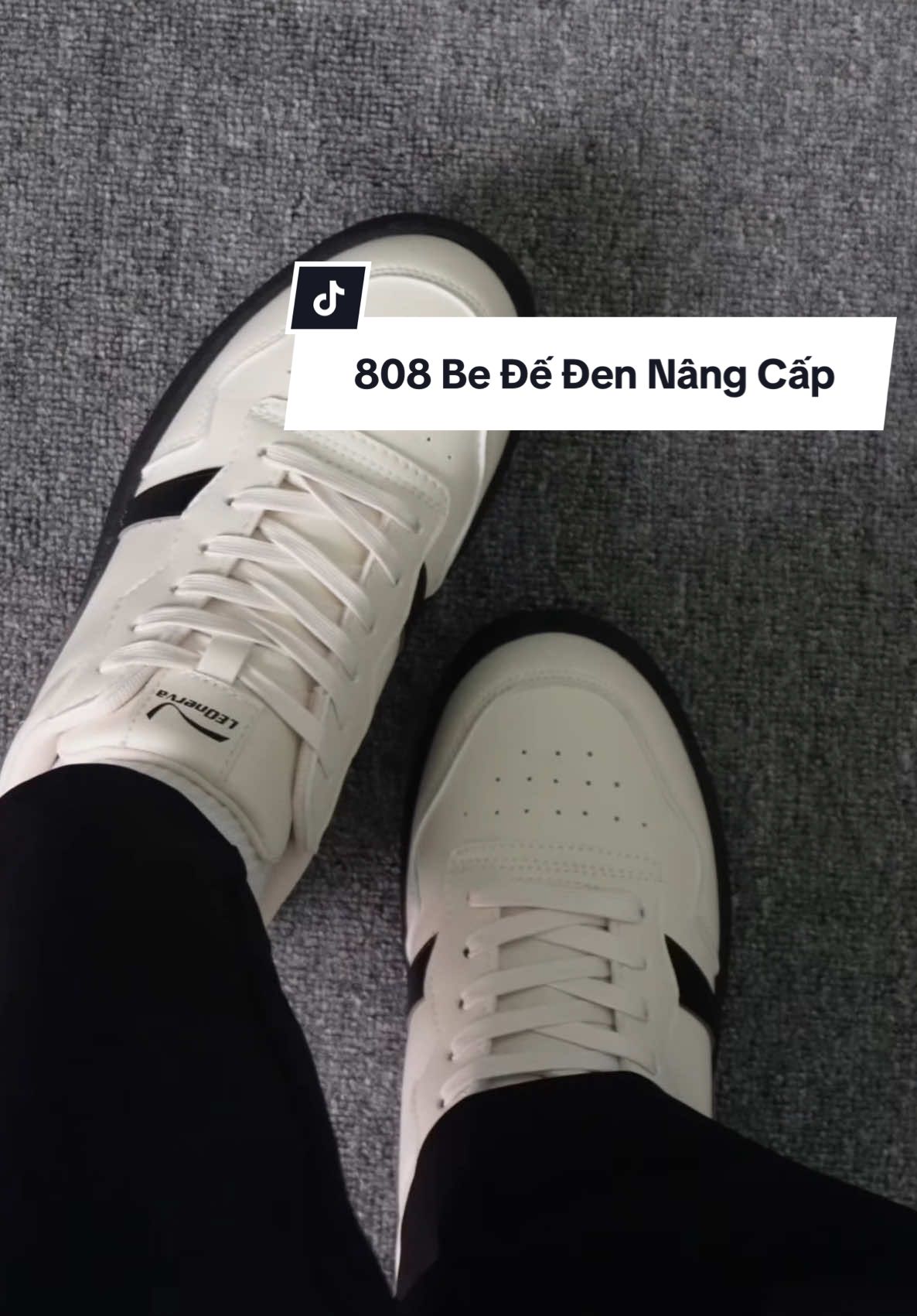 LEONERVA 808 VS1 màu be (nhận diện đen) đôi giày quá dễ để phối đồ đẹp… bạn đã có trong tủ đồ của mình chưa❓ #leonerva #giayleonerva #giaychinhhang #viral #sneaker 