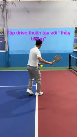 Tập drive thuận tay với “thầy tường”#pickleballtiktok #pickleball #drive 