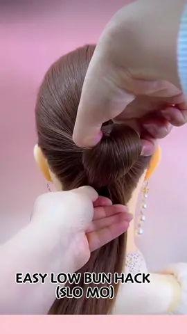 5-Second Easy & Elegant Low Bun Hair Tutorial with Hairpin #shorts #fashion #beauty #hairstyle #elegant