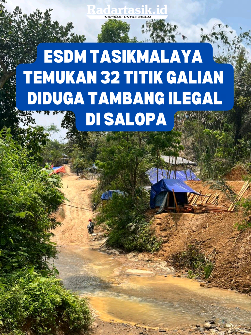 ESDM Tasikmalaya Temukan 32 Titik Galian Diduga Tambang Ilegal di Salopa  TASIKMALAYA, RADARTASIK.ID – Cabang Dinas Energi dan Sumber Daya Mineral (ESDM) Wilayah VI Tasikmalaya melakukan pengawasan ke lokasi yang diduga menjadi tempat penambangan tanpa izin di Desa Mandalahayu, Kecamatan Salopa, Kabupaten Tasikmalaya, Selasa (7/10/2025).  Petugas berkoordinasi dengan pihak desa yang membenarkan adanya aktivitas pertambangan di wilayah tersebut yang mengatasnamakan masyarakat.  Penyelidik Bumi Ahli Pertama Cadin ESDM Wilayah VI Tasikmalaya, Narendra Surya Aditya Krisna ST MT, mengatakan pihaknya telah meninjau langsung lokasi bersama aparat desa.  